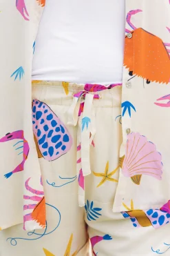 Proud Poppy Clothing Shelley Bamboo Blend Shorts in Crabby Patty CrabbyPatty New