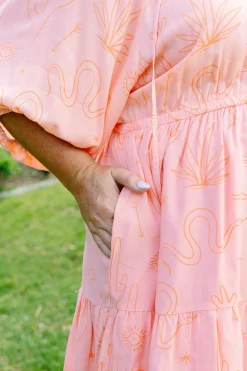 Proud Poppy Clothing Sienna Dress in Orange Sahara OrangeSahara New
