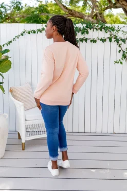 Proud Poppy Clothing Star Crew Sweater in Dusty Pink DustyPink Discount
