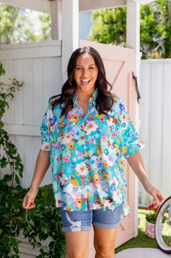 Proud Poppy Clothing Tammin Shirt in Kutopia by Kasey Rainbow Online