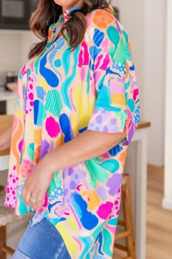 Proud Poppy Clothing Tammin Shirt in Peachy Keen by Kasey Rainbow Clearance