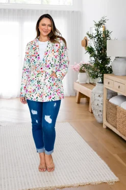 Proud Poppy Clothing Tammy Linen Blend Blazer in Rose Fleur RoseFleur New