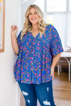 Proud Poppy Clothing Tiggy Peak Top in Winter Blooms WinterBlooms Fashion