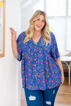Proud Poppy Clothing Tiggy Peak Top in Winter Blooms WinterBlooms Fashion
