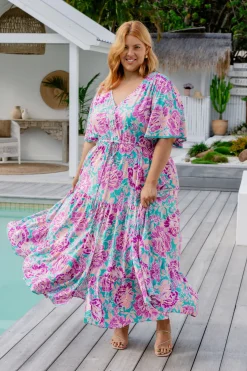 Proud Poppy Clothing *UNICORN* Charlize Maxi Dress in Destiny Print DestinyPrint Sale