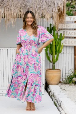 Proud Poppy Clothing *UNICORN* Charlize Maxi Dress in Destiny Print DestinyPrint Sale