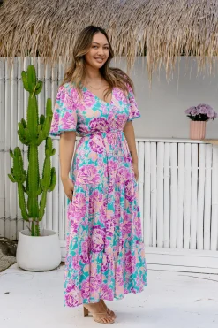 Proud Poppy Clothing *UNICORN* Charlize Maxi Dress in Destiny Print DestinyPrint Sale