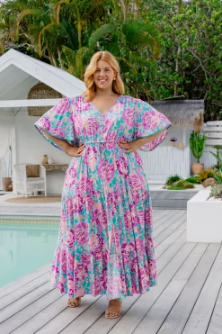 Proud Poppy Clothing *UNICORN* Charlize Maxi Dress in Destiny Print DestinyPrint Sale