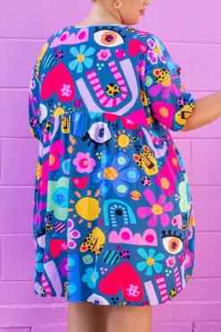 Proud Poppy Clothing *UNICORN* Hazel Dress in My Things by Kasey Rainbow Sale