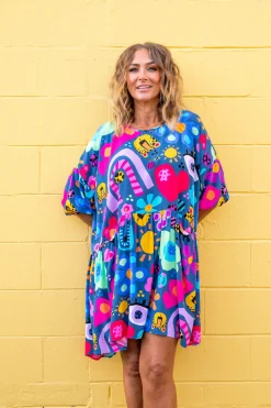 Proud Poppy Clothing *UNICORN* Hazel Dress in My Things by Kasey Rainbow Sale