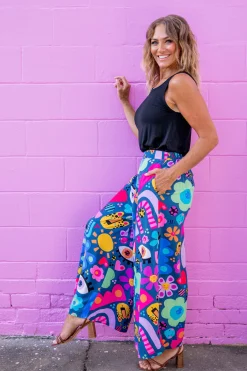 Proud Poppy Clothing *UNICORN* Larsa Pants in My Things by Kasey Rainbow New