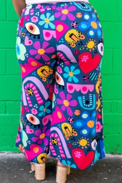 Proud Poppy Clothing *UNICORN* Larsa Pants in My Things by Kasey Rainbow New
