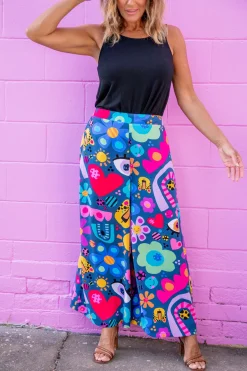 Proud Poppy Clothing *UNICORN* Larsa Pants in My Things by Kasey Rainbow New