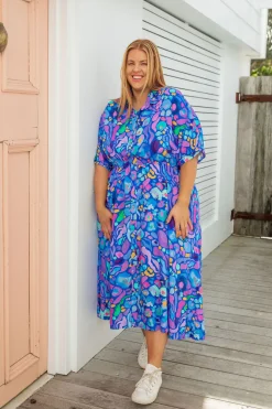 Proud Poppy Clothing *UNICORN* Maddy Dress in Reef by Kasey Rainbow Discount