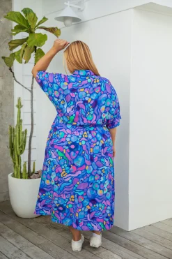 Proud Poppy Clothing *UNICORN* Maddy Dress in Reef by Kasey Rainbow Discount