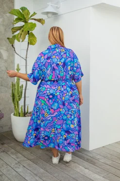 Proud Poppy Clothing *UNICORN* Maddy Dress in Reef by Kasey Rainbow Discount