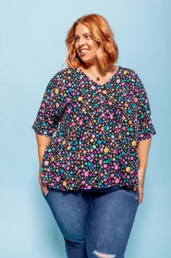 Proud Poppy Clothing *UNICORN* Peak Top in Black Pebble by Kasey Rainbow Best