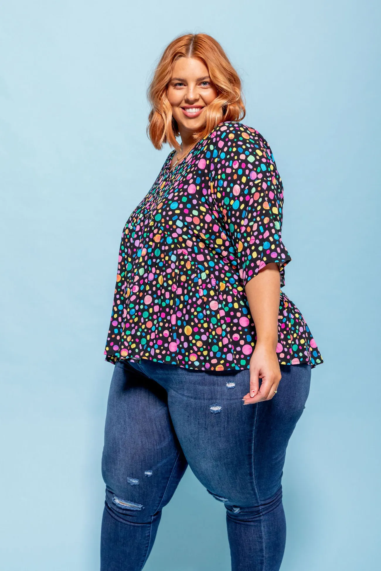 Proud Poppy Clothing *UNICORN* Peak Top in Black Pebble by Kasey Rainbow Best