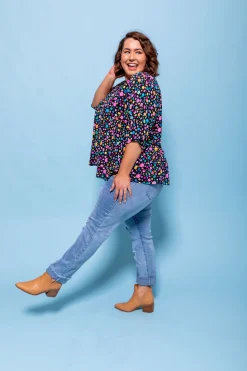 Proud Poppy Clothing *UNICORN* Peak Top in Black Pebble by Kasey Rainbow Best