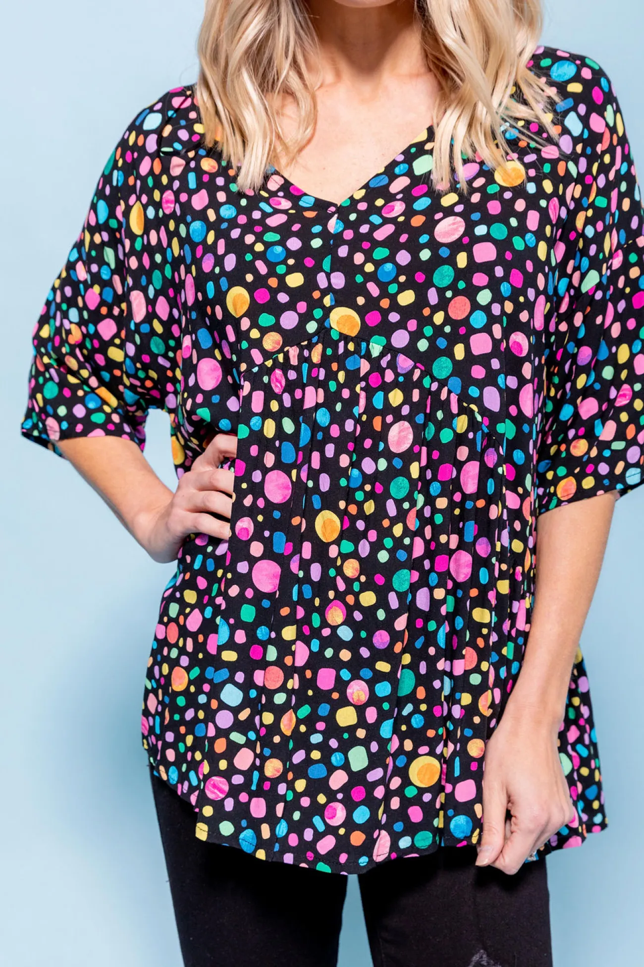 Proud Poppy Clothing *UNICORN* Peak Top in Black Pebble by Kasey Rainbow Best
