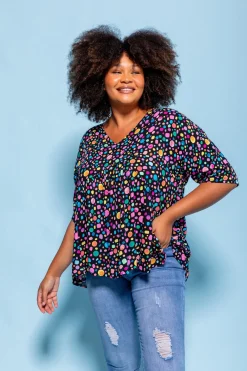 Proud Poppy Clothing *UNICORN* Peak Top in Black Pebble by Kasey Rainbow Best