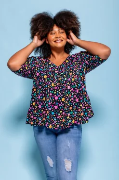 Proud Poppy Clothing *UNICORN* Peak Top in Black Pebble by Kasey Rainbow Best