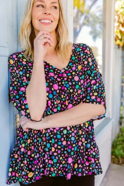 Proud Poppy Clothing *UNICORN* Peak Top in Black Pebble by Kasey Rainbow Best