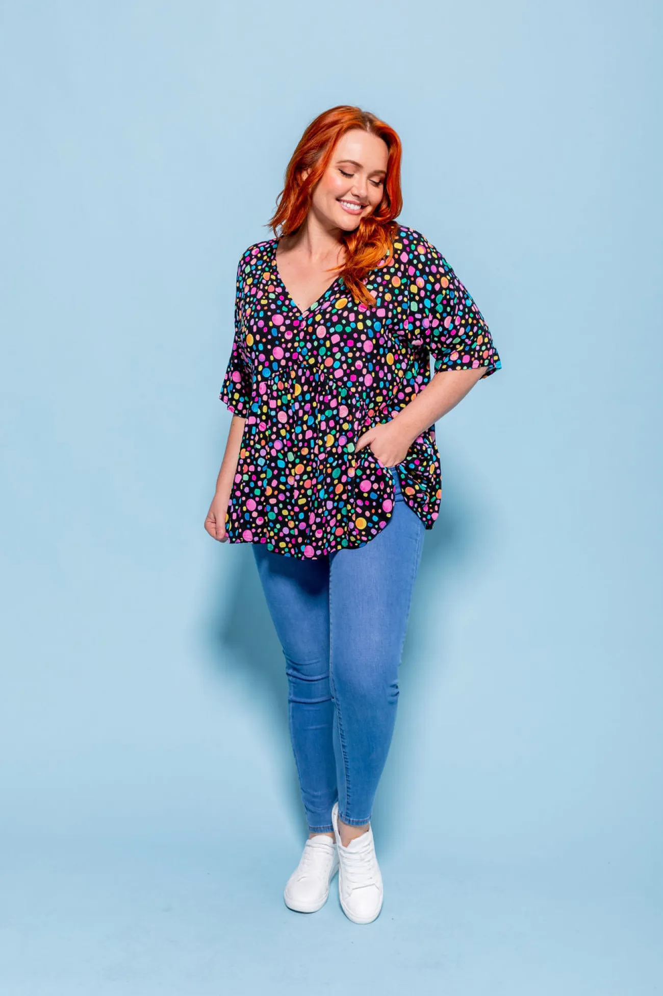 Proud Poppy Clothing *UNICORN* Peak Top in Black Pebble by Kasey Rainbow Best