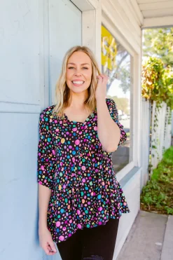 Proud Poppy Clothing *UNICORN* Peak Top in Black Pebble by Kasey Rainbow Best