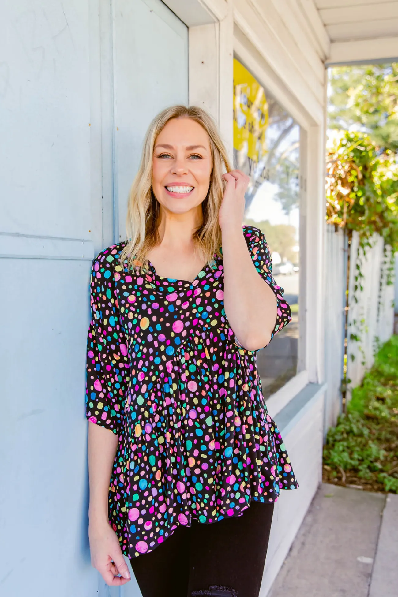 Proud Poppy Clothing *UNICORN* Peak Top in Black Pebble by Kasey Rainbow Best