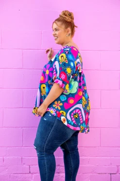 Proud Poppy Clothing *UNICORN* Tilly Top in Kasey Rainbow My Things by Kasey Rainbow Discount