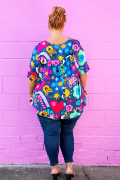 Proud Poppy Clothing *UNICORN* Tilly Top in Kasey Rainbow My Things by Kasey Rainbow Discount