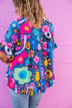 Proud Poppy Clothing *UNICORN* Tilly Top in Kasey Rainbow My Things by Kasey Rainbow Discount