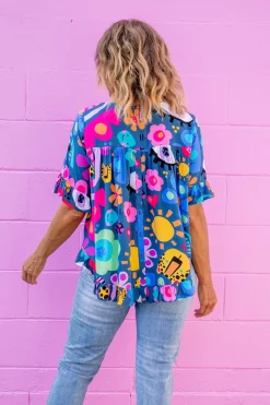 Proud Poppy Clothing *UNICORN* Tilly Top in Kasey Rainbow My Things by Kasey Rainbow Discount