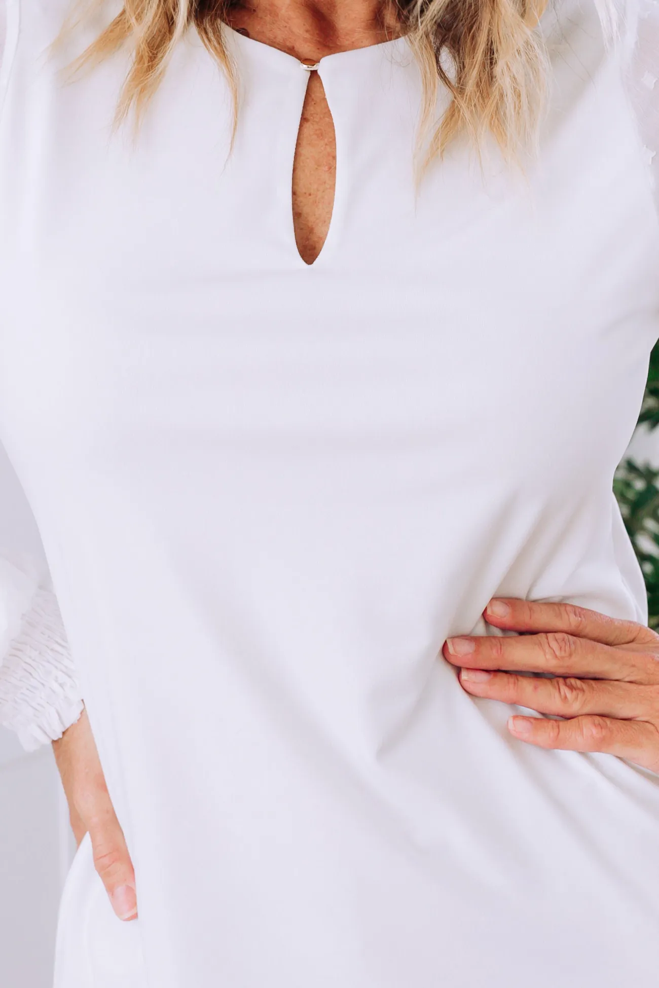 Proud Poppy Clothing Whitney Long Sleeve Top in White Sale