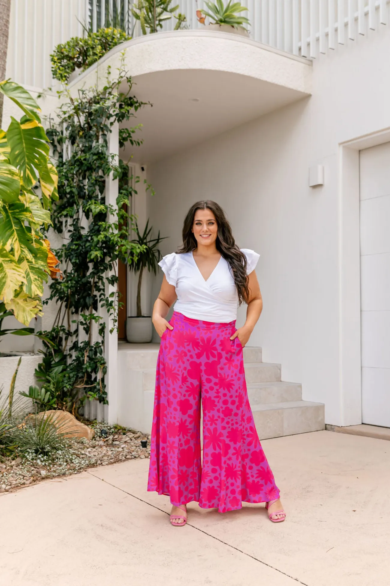 Proud Poppy Clothing Zelda Pants in Summer Floral by Kasey Rainbow Discount